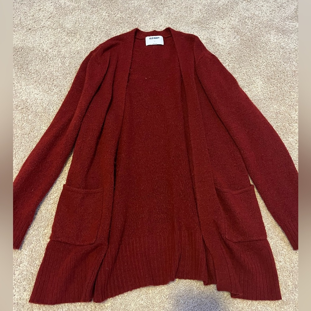 Old Navy Red Cardigan. US S
